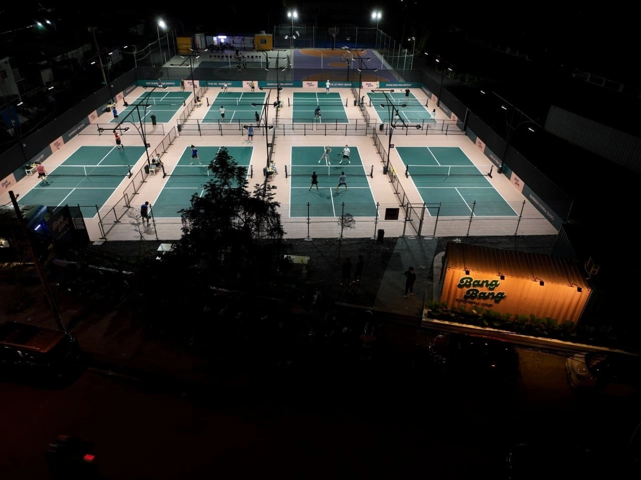 Courts at Bang Bang Pickleball club in District 2, Ho Chi Minh City
