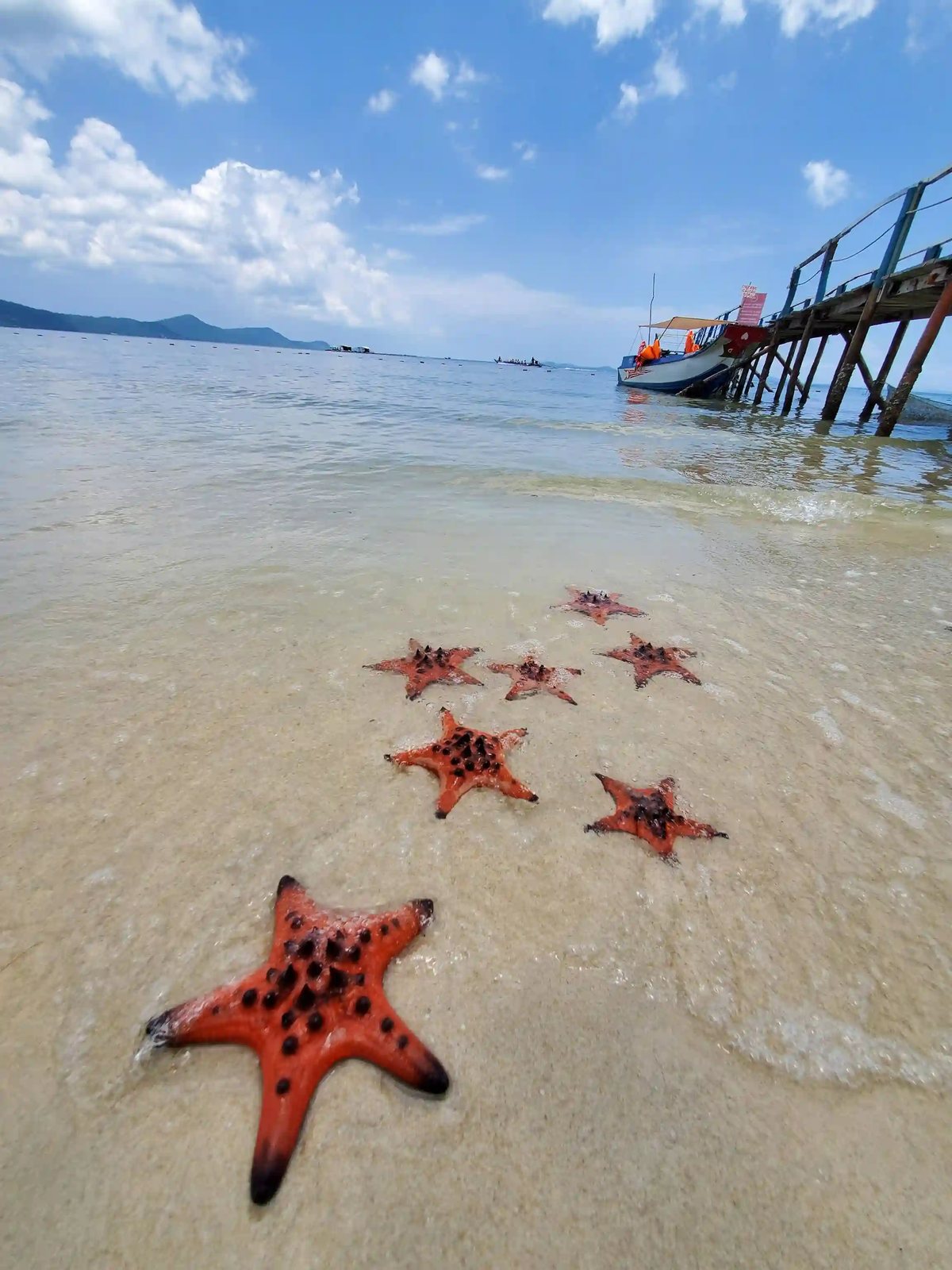 White sand and clear turquoise water at Sao Beach on Phu Quoc island