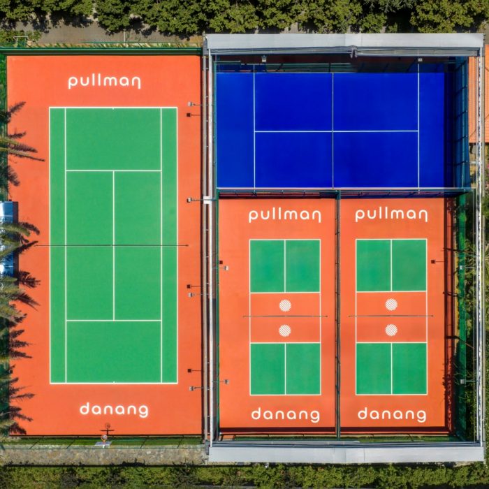 Pullman Danang Beach Resort, which offers guests free pickleball court time and partner arrangements