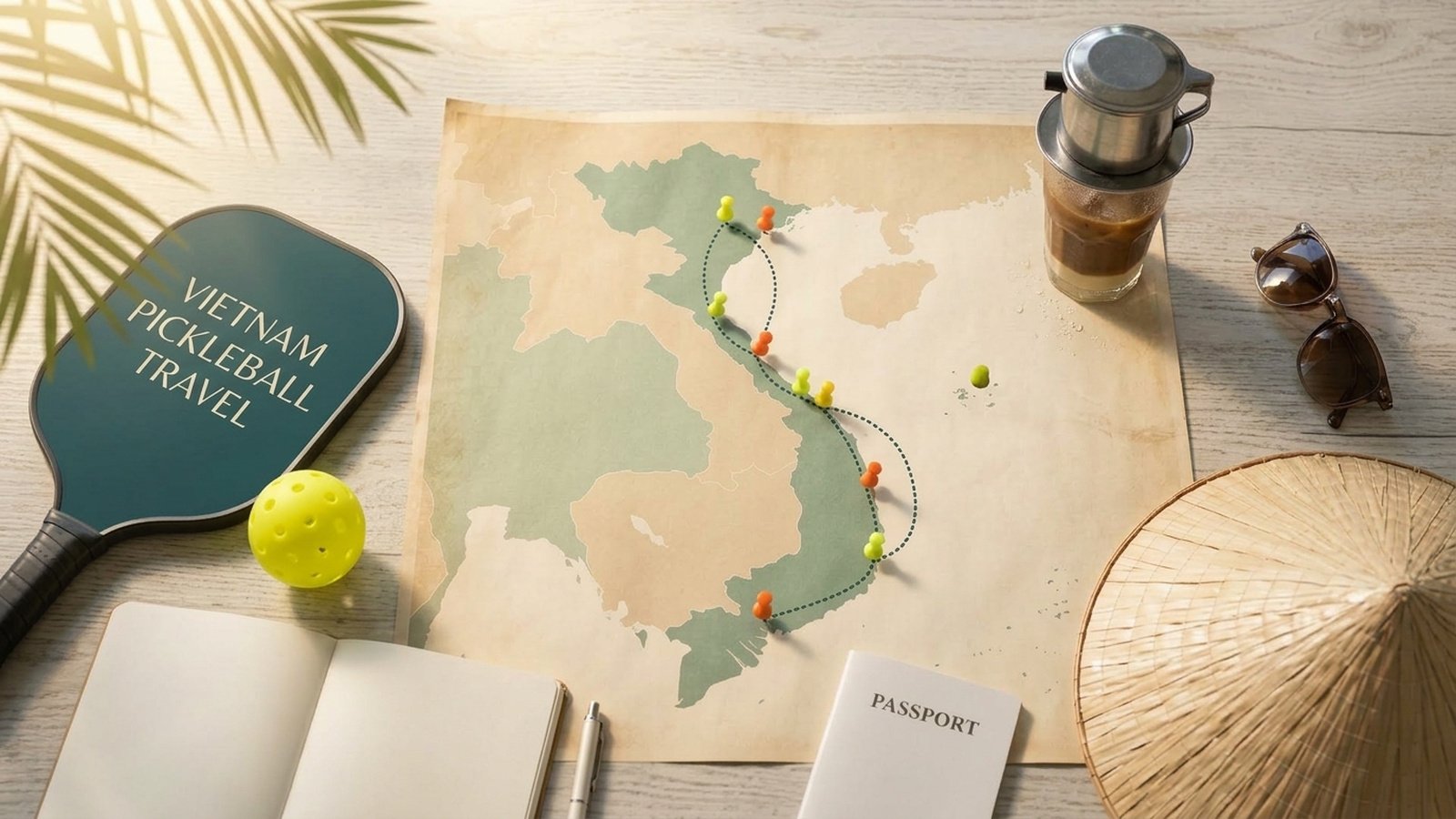 A map of Vietnam with pins on underrated places, planning a second trip to Vietnam