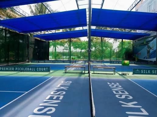 Silk Sense Hoi An River Resort near An Bang beach, which includes a free pickleball court for guests