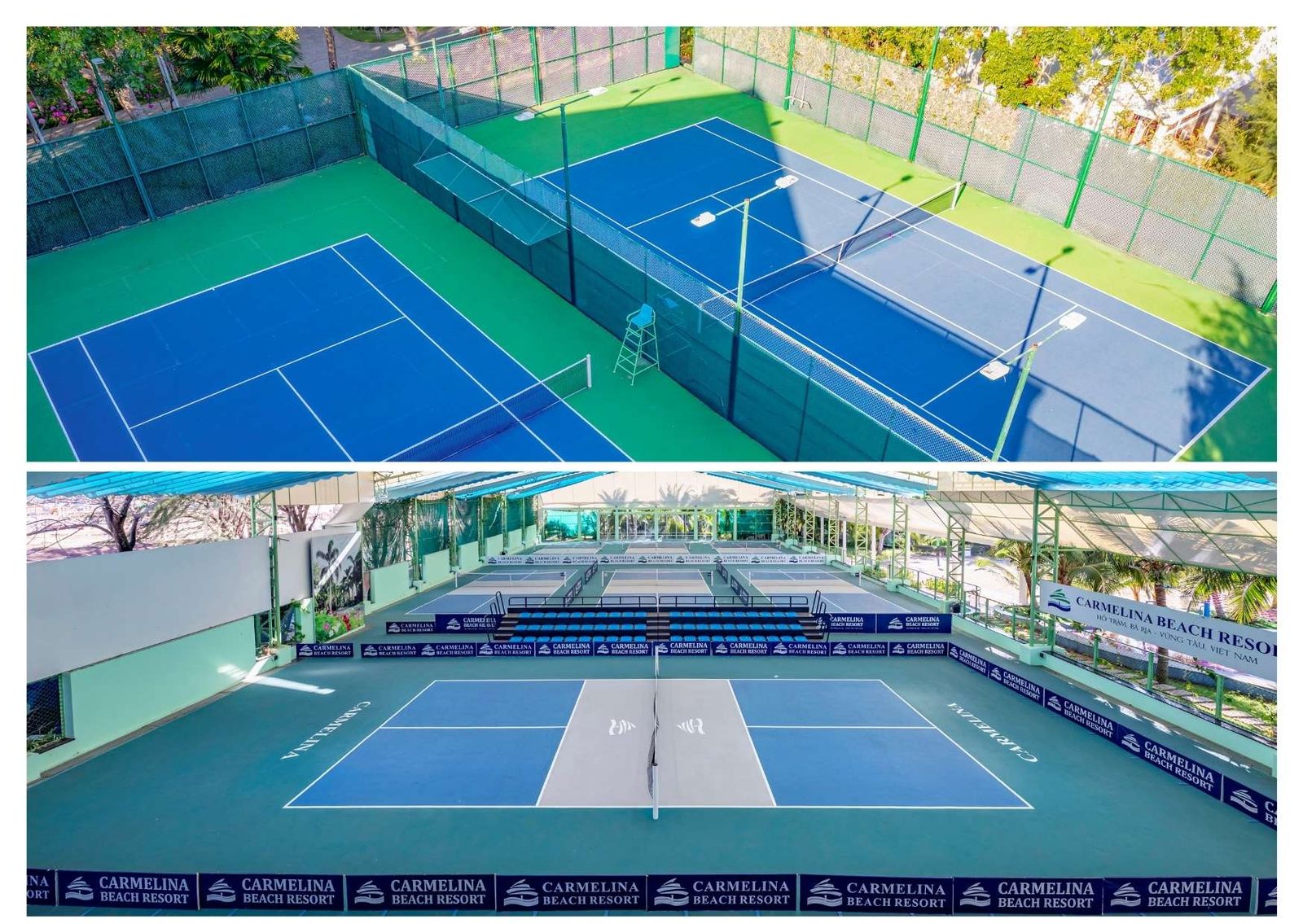 The Carmelina Beach Resort on Ho Tram beach, home to 15 all-weather pickleball courts