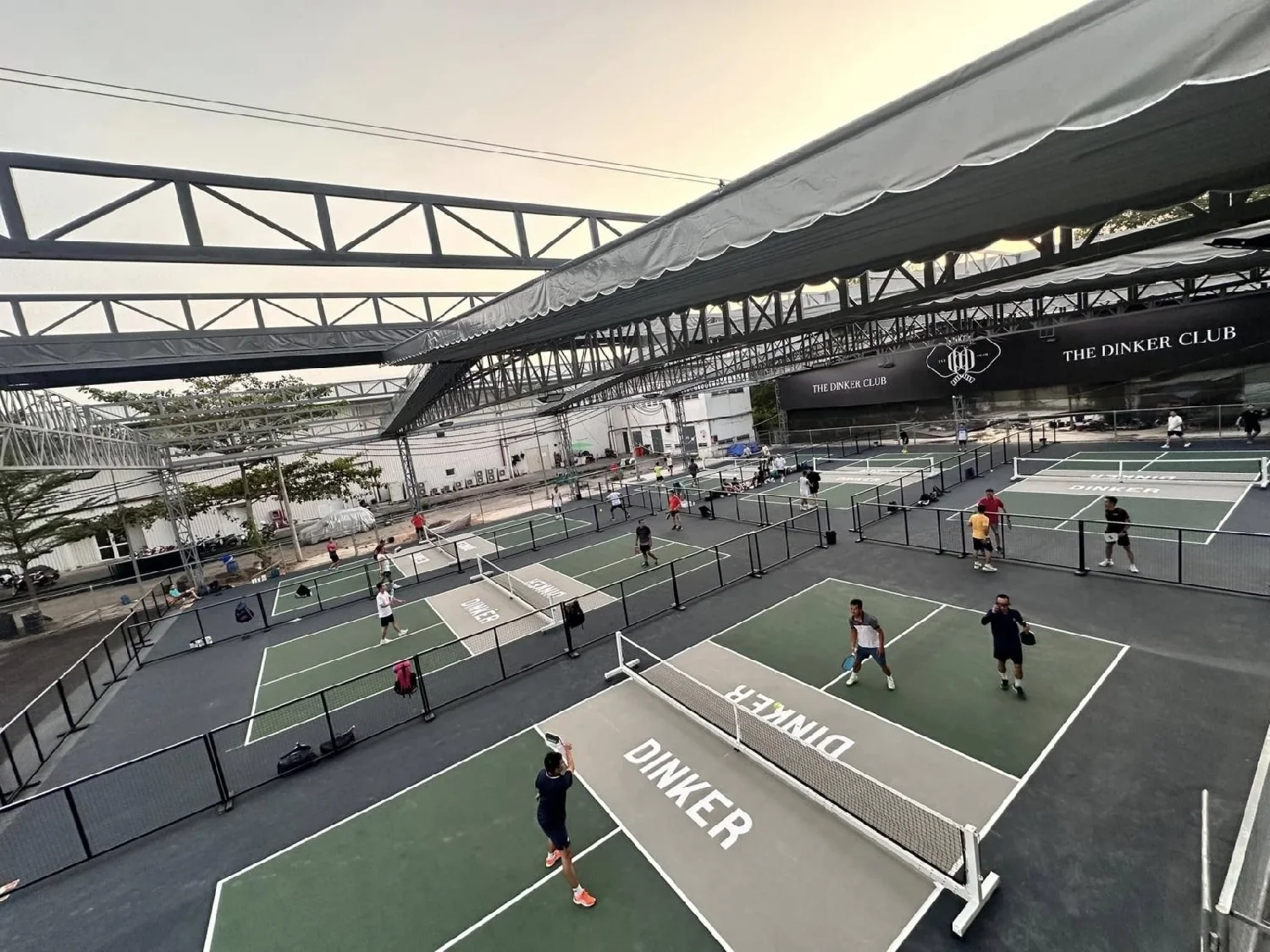 Multiple courts in play at The Dinker Club in District 7, Ho Chi Minh City