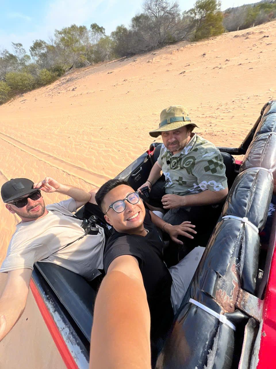 Sand dune sledding in Mui Ne