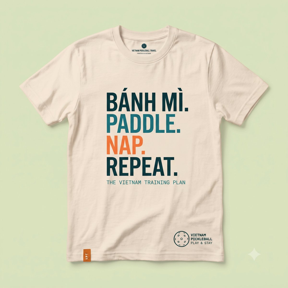Banh Mi Paddle Nap Repeat pickleball t-shirt Vietnam