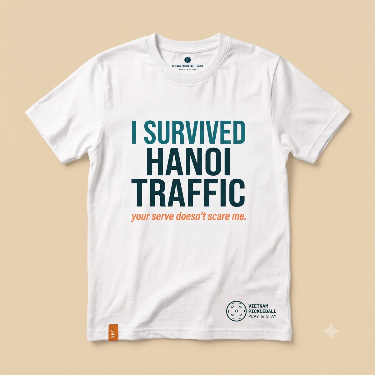 I Survived Hanoi Traffic pickleball t-shirt