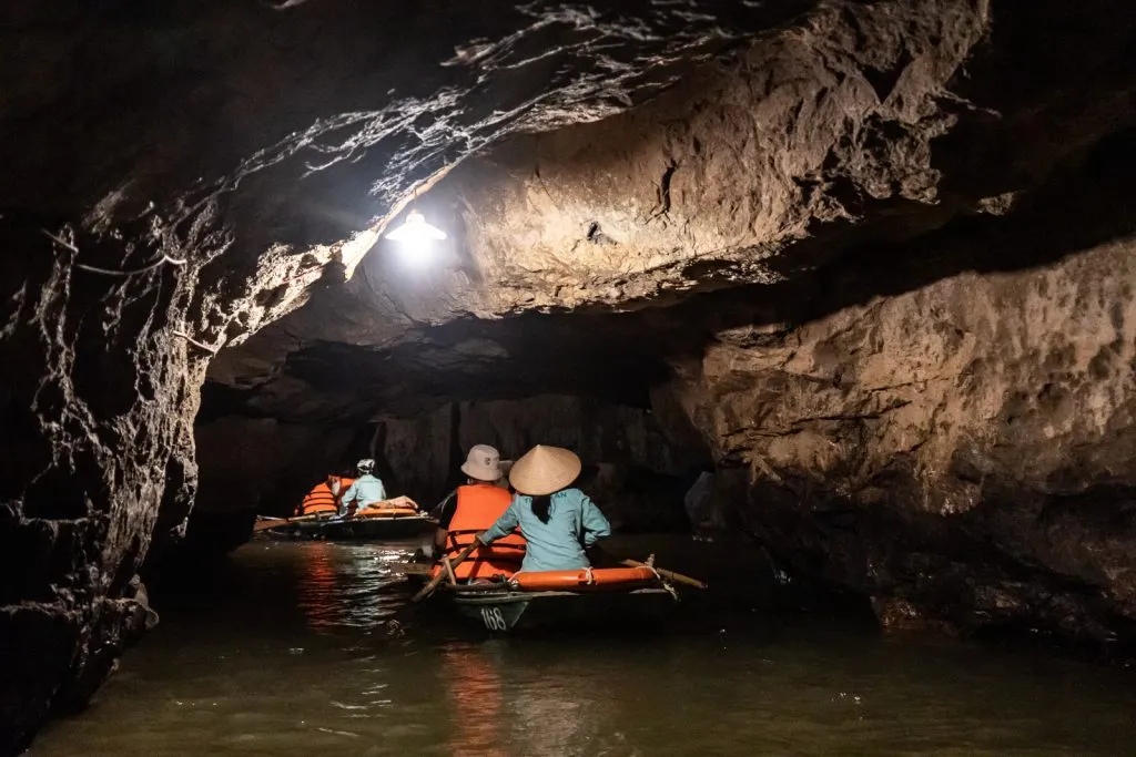 Trang An boat ride through the limestone karsts