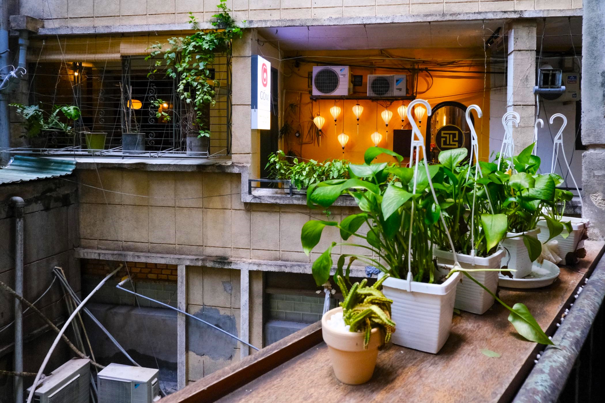 Rooftop view from the Cafe Apartment, Saigon