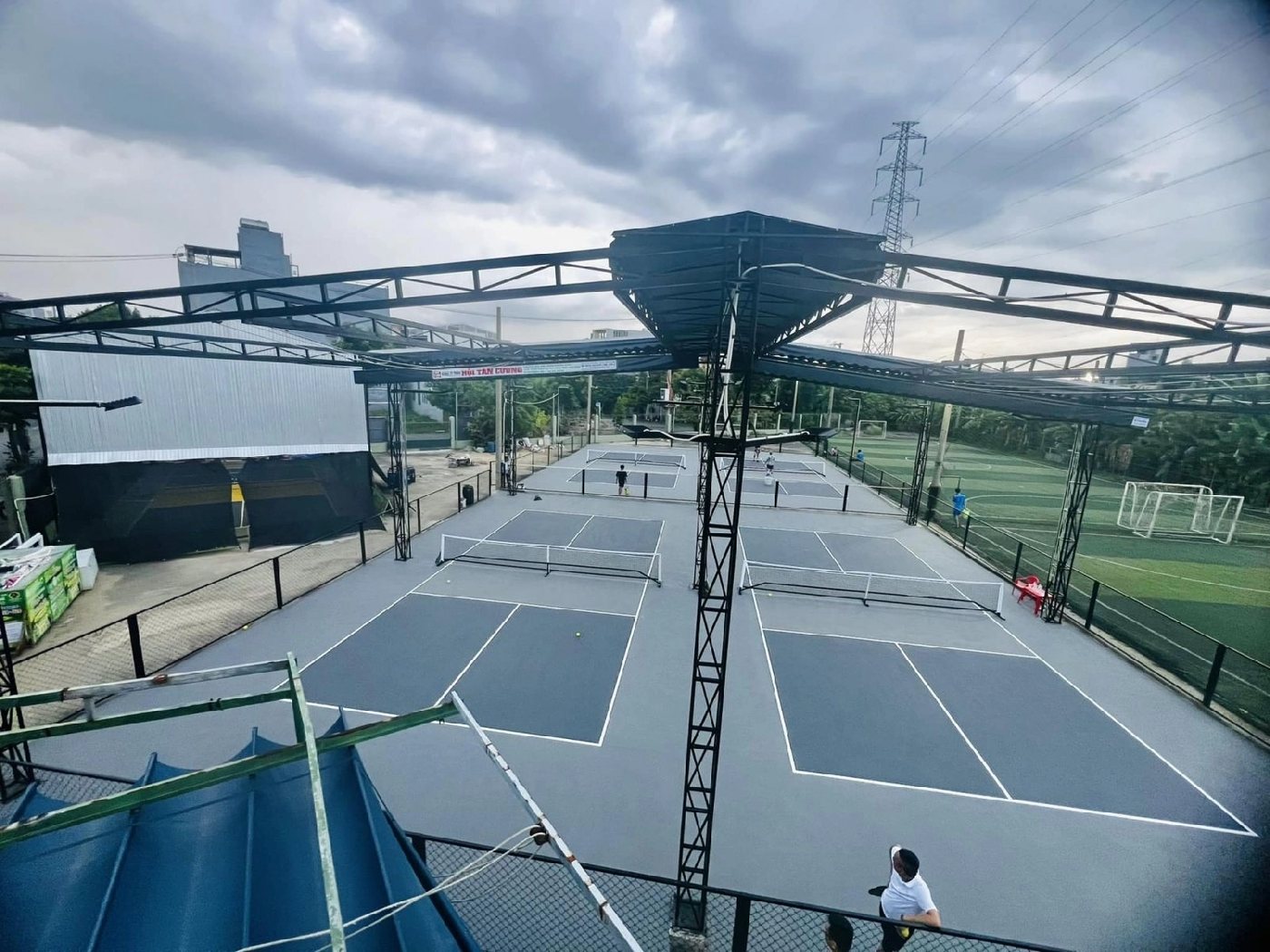 Covered pickleball courts in Da Nang, central Vietnam