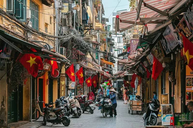 Street life in Hanoi's Old Quarter, easier to enjoy with a local guide and a private driver