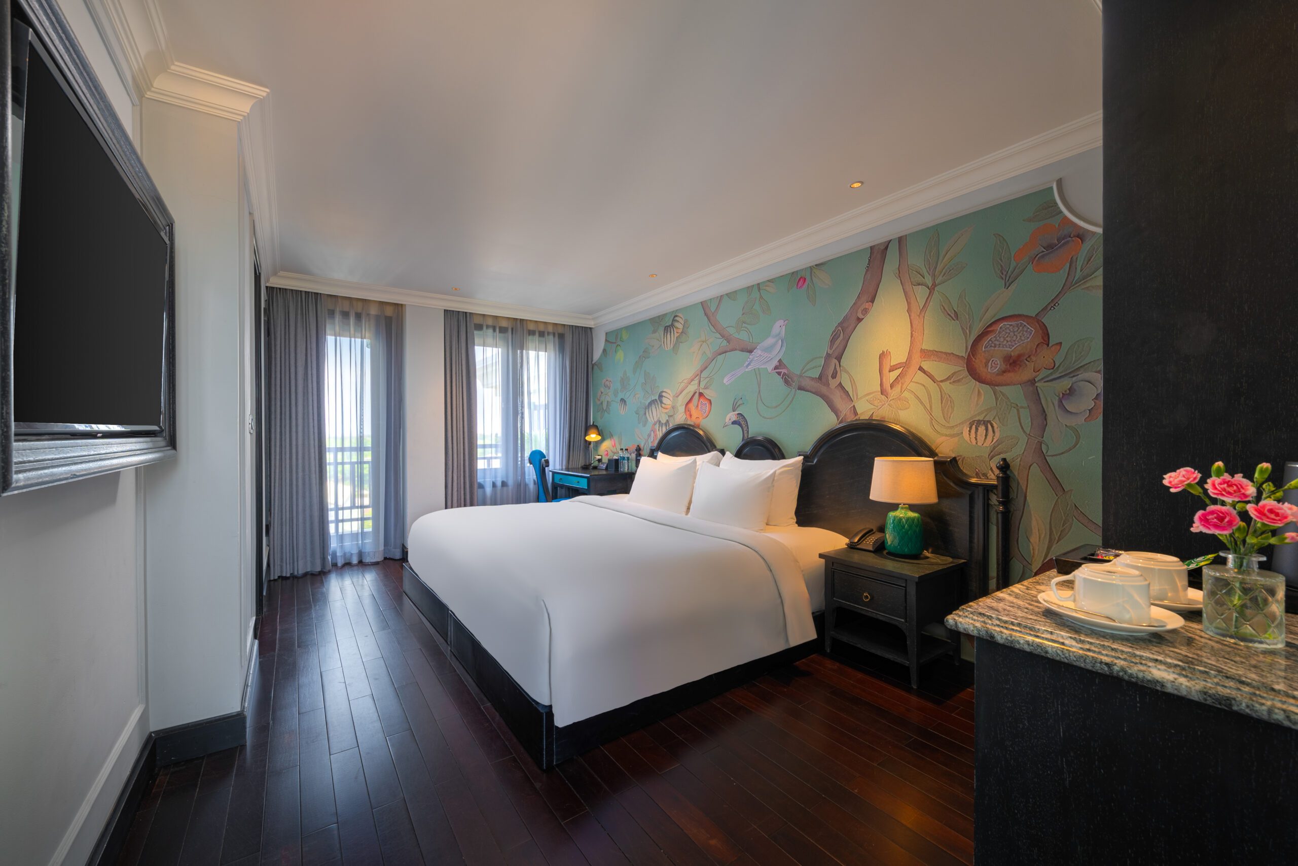 A bright room in a small boutique hotel in Hoi An